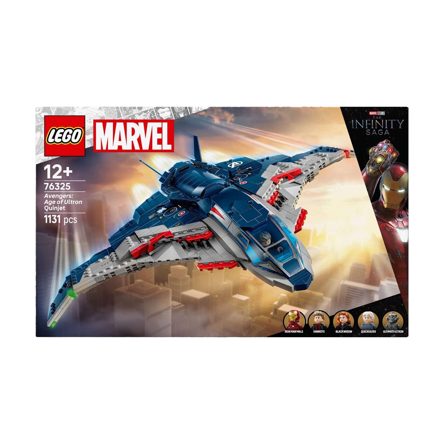 Конструктор LEGO Super Heroes Marvel Месники: Ера Альтрона Квінджет, 1134 деталі, від 12 років (76325)